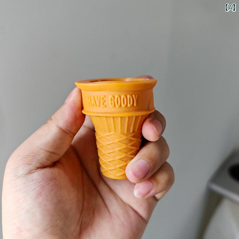 食品サンプル アイスクリームコーン PVC製 ワッフル型 クリスピー型 店舗用 ディスプレイ ショーケース..