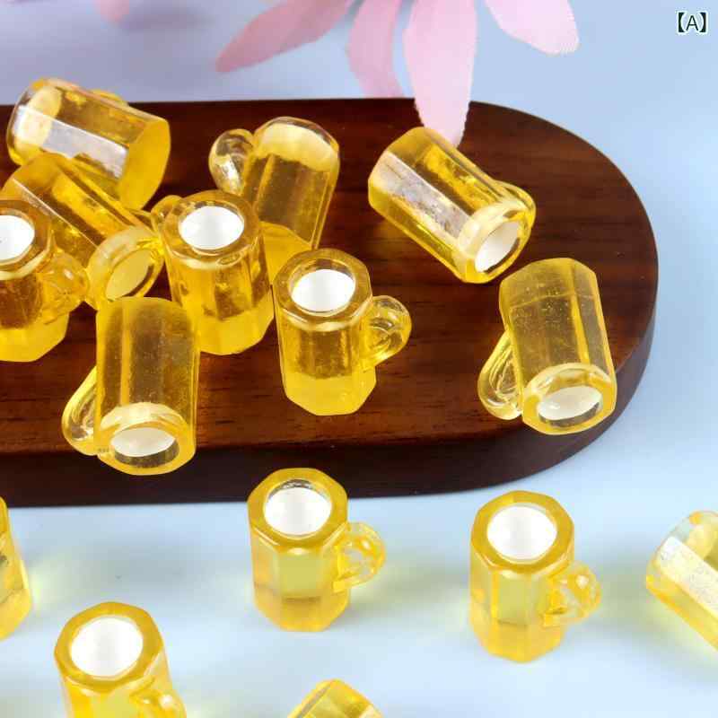 ミニチュア ドールハウス DIY レジン 樹脂 パーツ 極小 ミニボトル ワイン ビール瓶 リアルカラー フィギュア 模型 小物 飾り インテリア 手作り ハンドメイド アクセサリー 雑貨