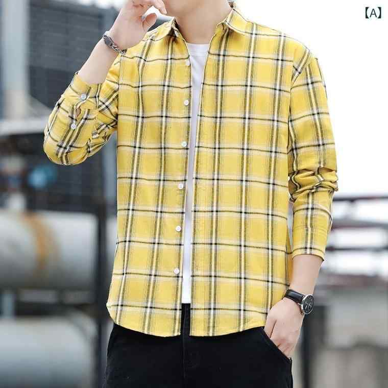 ・カテゴリ: シャツ・スタイル: ライトカジュアル・主な素材: ポリエステル・素材: 織物・生地番手: 20番手・ネックライン: 襟付き・袖丈: 長袖・柄: チェック・デザイン: 開襟シャツ・フィット: ルーズ・ディテール: トップステッチ...