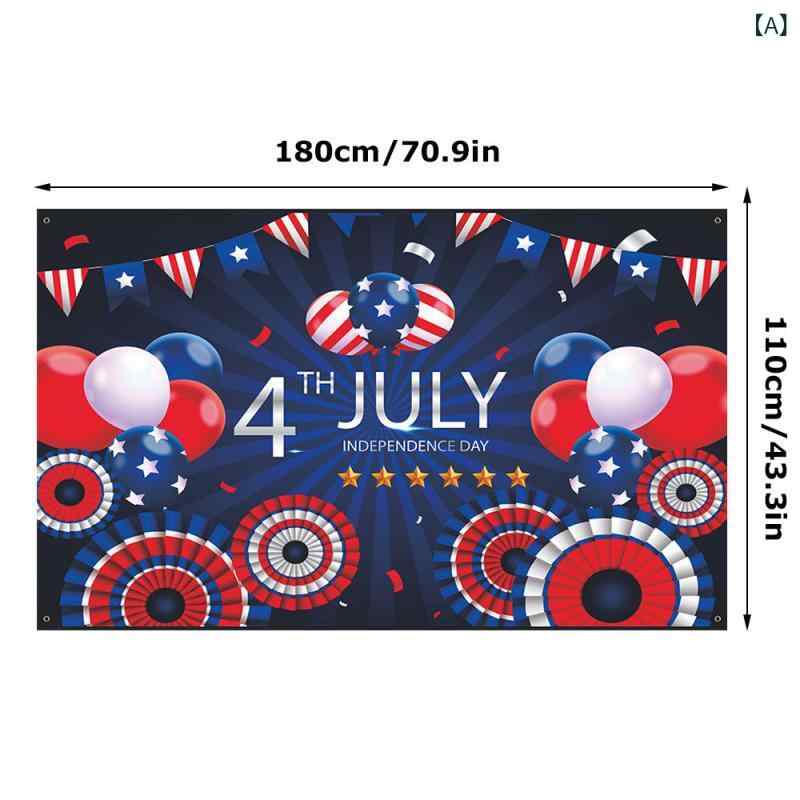 Country Flag - バナー 独立記念日 横断幕 背景布 祝日 イベント ショーウィンドウ ディスプレイ 壁飾り 吊り下げ ポリエステル製 カラフル 簡約モダン リビング 寝室 商業施設用