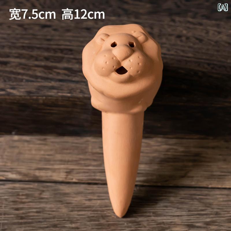 水やり器 赤土 陶器製 自動給水 浸透式 ドリップ式 留守中 旅行用 多肉植物 観葉植物 鉢植え 盆栽 ガー..