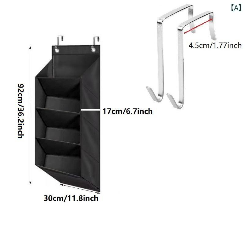 収納袋 壁掛け ドア裏 吊り下げ シューズラック 玄関 クローゼット 寝室 小物入れ 多機能 スリム 8段 ..