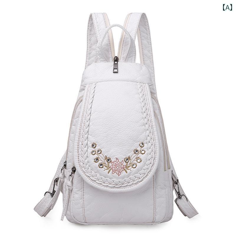 リュック レディース 小型 多機能 ボディバッグ ショルダーバッグ ウォッシュドPUレザー 柔らかな素材 韓国風 おしゃれ 普段使い 旅行 軽量 防水 キルティング 春夏