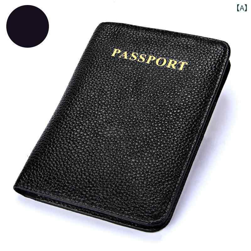 ・素材: 牛革・構造: 二つ折り・柄: 無地・性別: ユニセックス・裏地: ナイロン・カラー展開: ブラック、レッド、コーヒー、ロイヤルブルー、ブラウン・カテゴリ: パスポートケース、カードケース