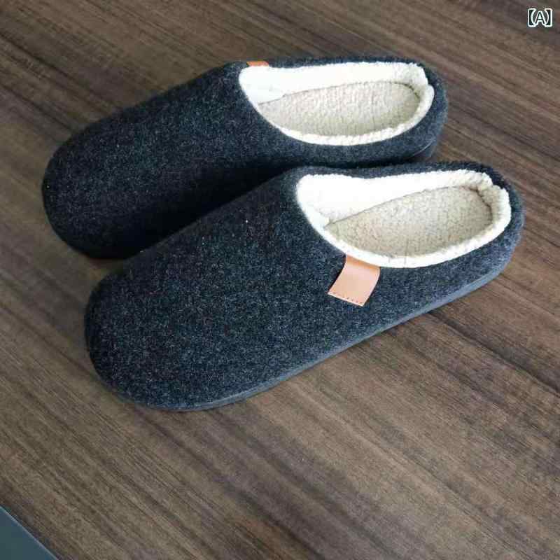 ルームシューズ 男女兼用 冬 防寒 あったか フェイクムートン ボア ふわふわ 暖かい 低反発クッション ..