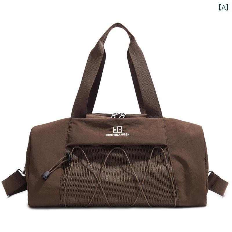 Suit Case - バッグ 男女兼用 ユニセックス トラベル スポーツ アウトドア 登山 ハイキング ショルダーバッグ 斜め掛け バックパック 大容量 軽量 防水 容量拡張 肩負担軽減 ナイロン