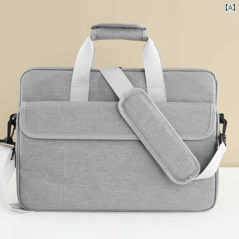 PCバッグ ユニセックス ノートPCケース ショルダーバッグ ハンドブリーフ オックスフォード布 防水 撥水 超軽量 耐摩耗 大容量 多収納 ビジネス 出張 通勤 通学 シンプルデザイン