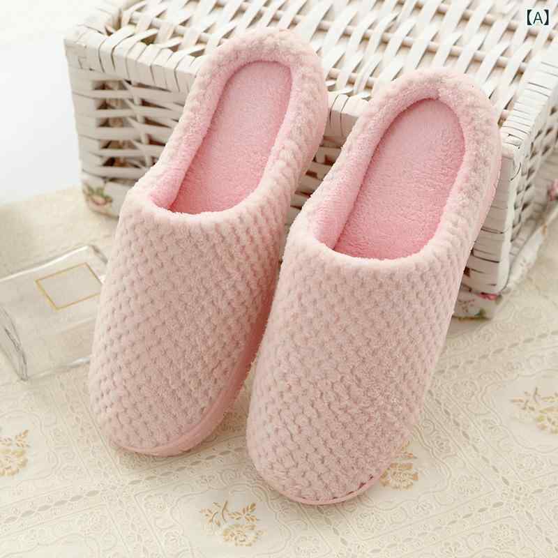 ルームシューズ 男女兼用 メンズ レディース カップル 秋冬 室内履き 厚底 滑り止め 防寒 暖かい 保温 ..