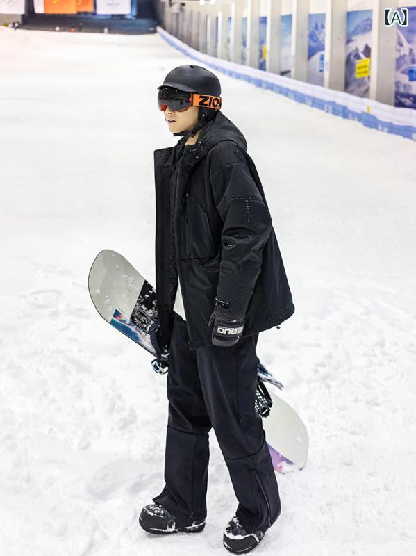 ・機能: 防水、防風・性別: ユニセックス・裏地: ポリエステル・詰め物: ポリエステル・防水性能: 8000mm・主な素材: ポリエステル・用途: スノースポーツ・カラー展開: ブラック、バービーブルー・サイズ展開: S、M、L、XL、XXL、3XL、4XL、5XL・カテゴリ: スキーウェア