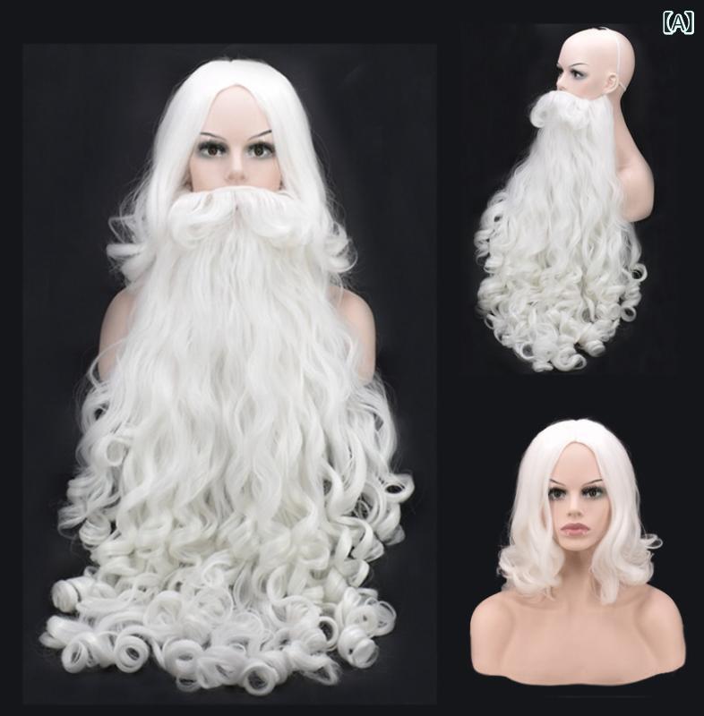 ・カテゴリ: コスプレウィッグ・スタイル: コスプレ・長さ: 60cm、80cm・対象: ユニセックス・製法: マシンメイド・ヘアスタイル: ロングヘア・アイロン・染め: 不可・素材: 耐熱ファイバー・対応肌色: すべての肌色・対応顔型: すべての顔型・セット内容: 80cmフルセット、60cmフルセット、60cm髭のみ、80cm髭のみ、ウィッグのみ