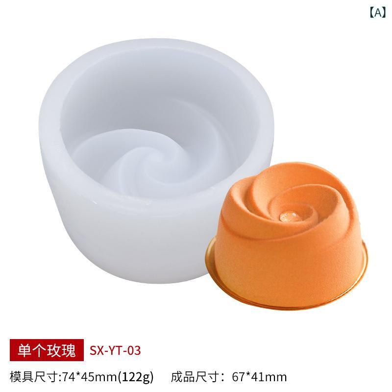 ケーキ型 シリコンモールド バラ ロ