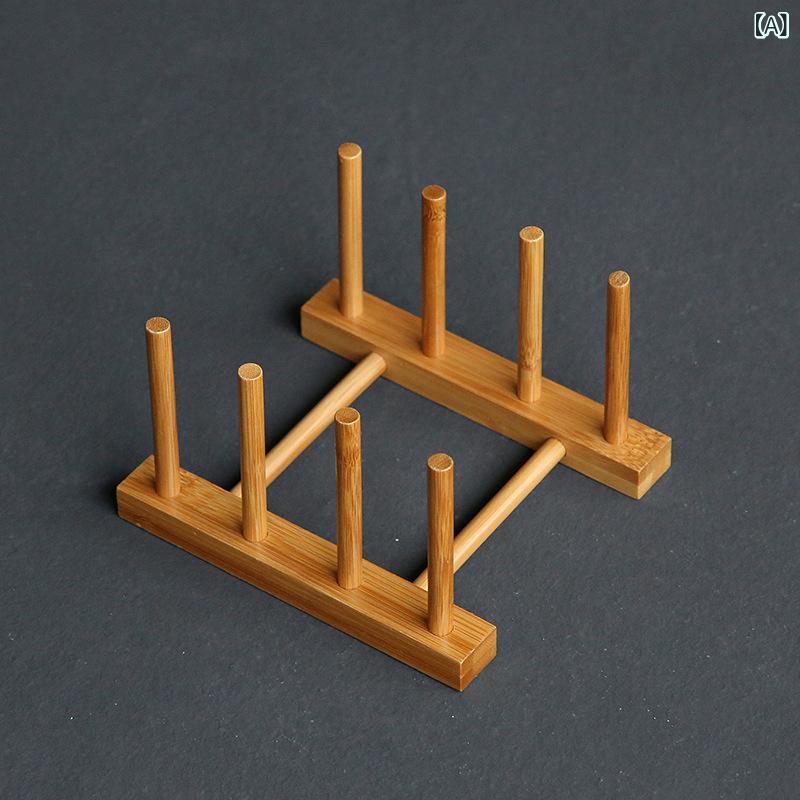 茶具 天然竹製 多機能 茶餅立て 茶�