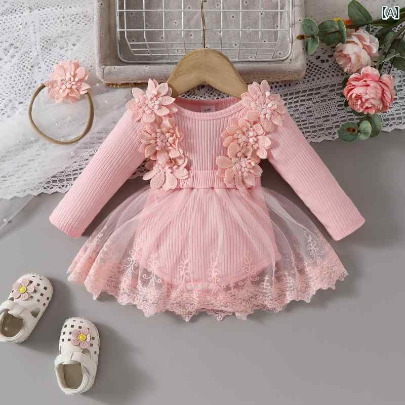 ・カテゴリ: ロンパース、カバーオール・スタイル: スウィート・主な素材: ポリエステル65%・生地: ニット・袖丈: 長袖・留め具: プルオーバー・カラー展開: ピンク、ホワイト、ピーチ、オフホワイト・サイズ展開: 0-3ヶ月、3-6ヶ月、6-9ヶ月、9-12ヶ月、12-18ヶ月・対象年齢: 新生児(0〜1歳)、身長80cm以下・対象性別: 女の子・安全基準: Aクラス