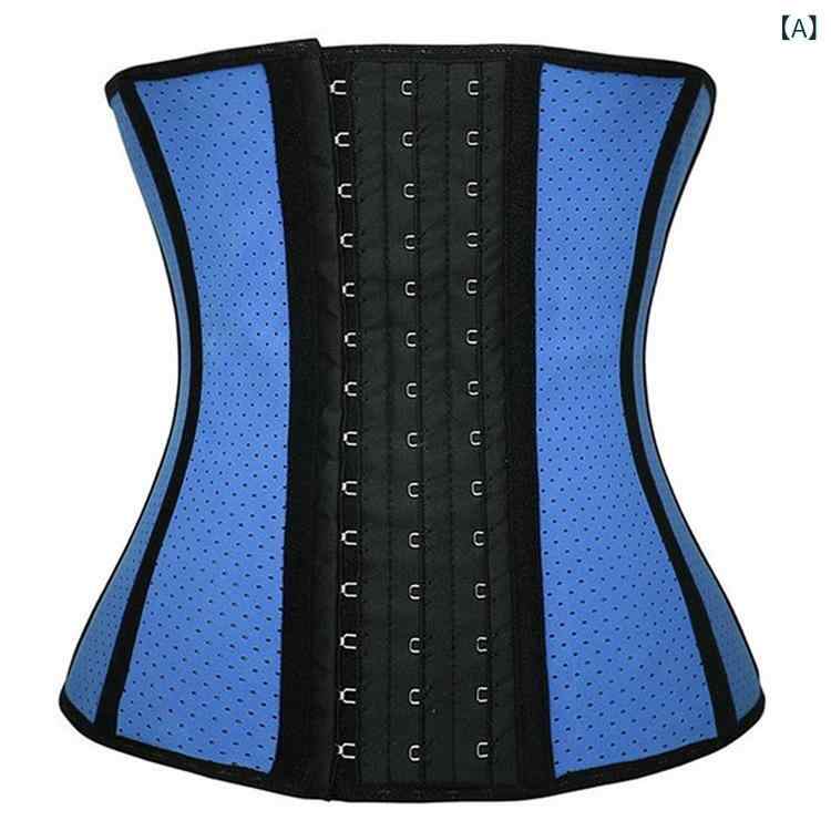 ウエストニッパー レディース メッシュ ゴム スパイラルボーン 補正下着 ウエストシェイパー くびれ 引き締め 通気性 スポーツ トレー..