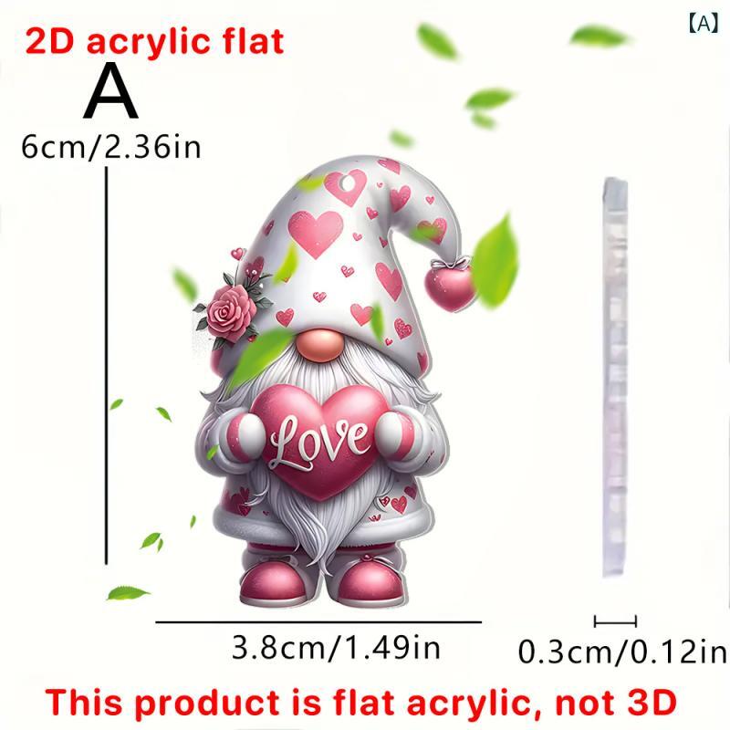 キーホルダー ガールズ かわいい カートゥーン ピンク ハート おじいさん キャラクター 2D 平面 ...