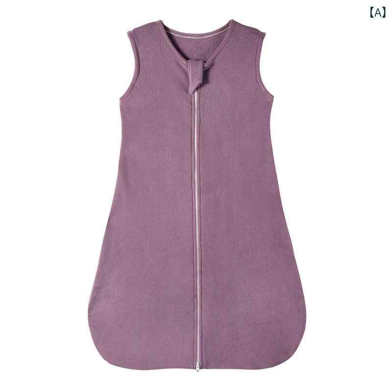 スリーパー 新生児 ベビー 子供用 赤ちゃん 秋冬 フリース 裏ボア 中綿 ガーゼ 薄手 ベスト型 寝冷え防..