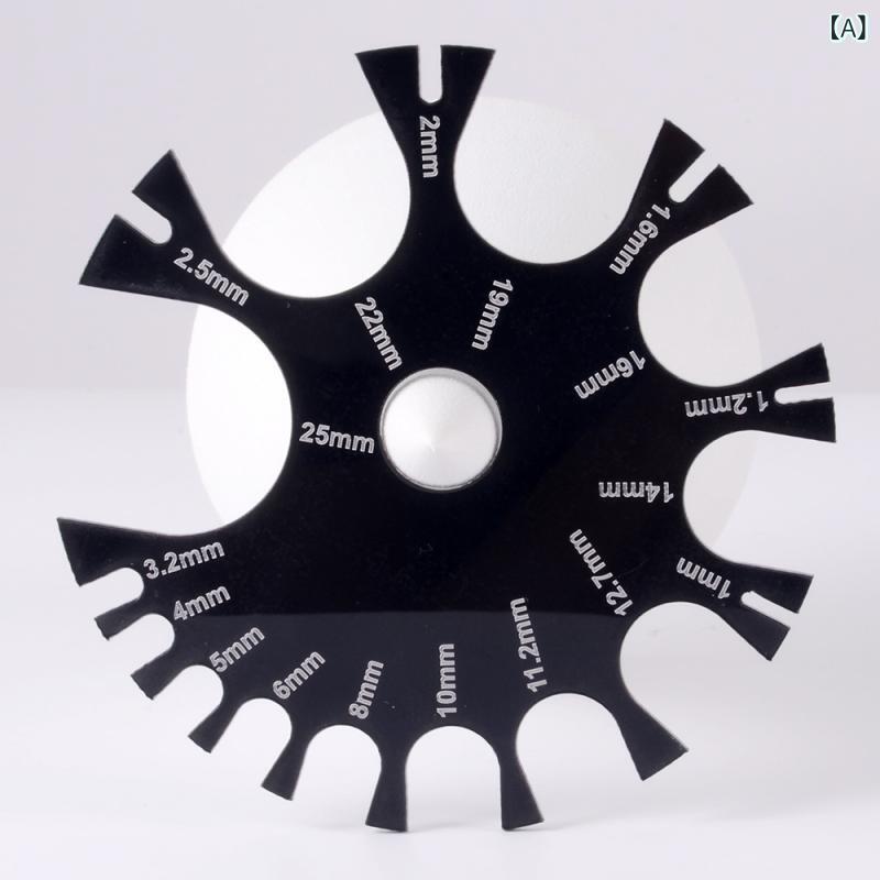 ピアッシングツール 男女兼用 ブラック アクリル製 精密高精度ノギス ボディピアス 耳たぶ拡張 ゲージ..