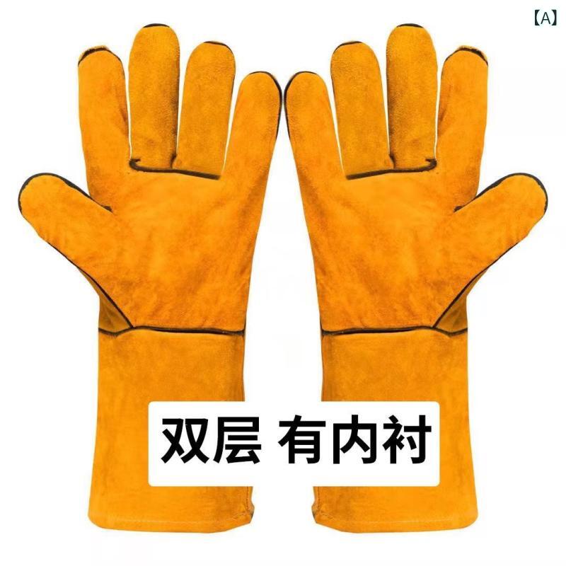 ・主な素材: 牛革、裏地フリース/コットン・用途: 溶接・タイプ: 厚手牛革手袋・機能: 溶接手袋