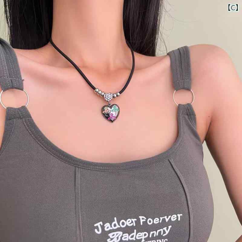 Collar Mujer Rosa Corazón Gargantilla Collar Electrochapado Aleación Metal Alergia Amigable Cadena Decorativa Pequeño Tamaño Ajustador Lujo Delgado Todos los Días Oficina Casual Accesorios Diarios Bonito Elegante Regalo — vista 3