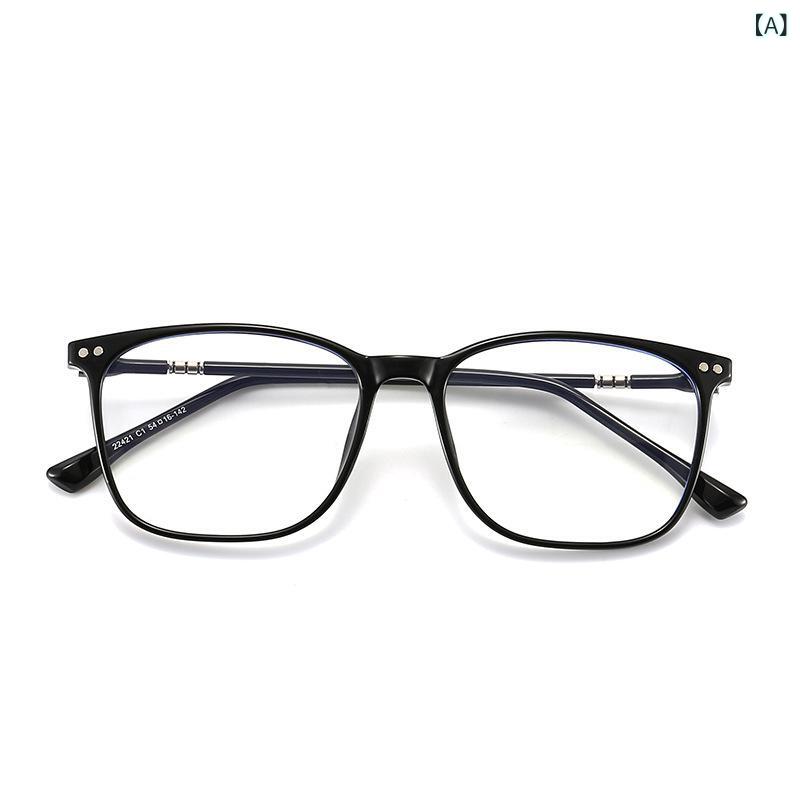 伊達メガネ 男女兼用 ユニセックス スクエアフレーム TR90素材 軽量 柔軟性 フルリム ブルーライトカット ACレンズ 丸顔対応 普段使い カジュアル 光沢ブラック マットブラック クリア グレー