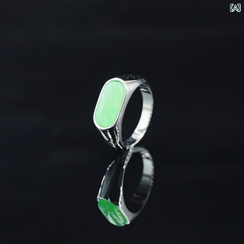 指輪 男女兼用 レトロ エスニック 欧米風 ファッション チタン鋼 宝石 エレガント 高級感 ハート ひし..