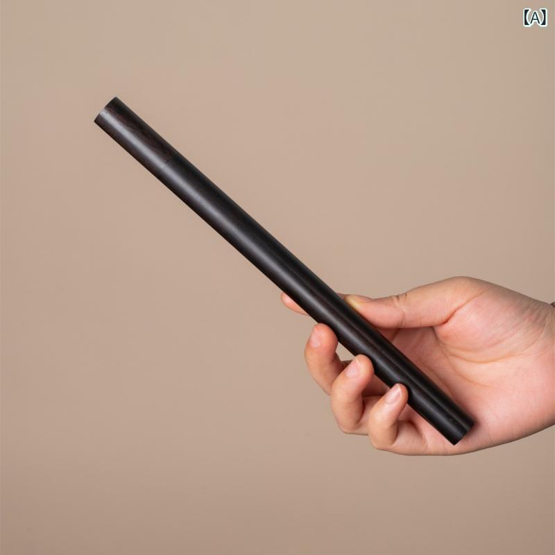 線香入れ 黒檀 無垢材 天然木製 携帯用 ポータブル 収納ケース 保管容器 仏具 仏壇用 家庭用 自宅用 仏..