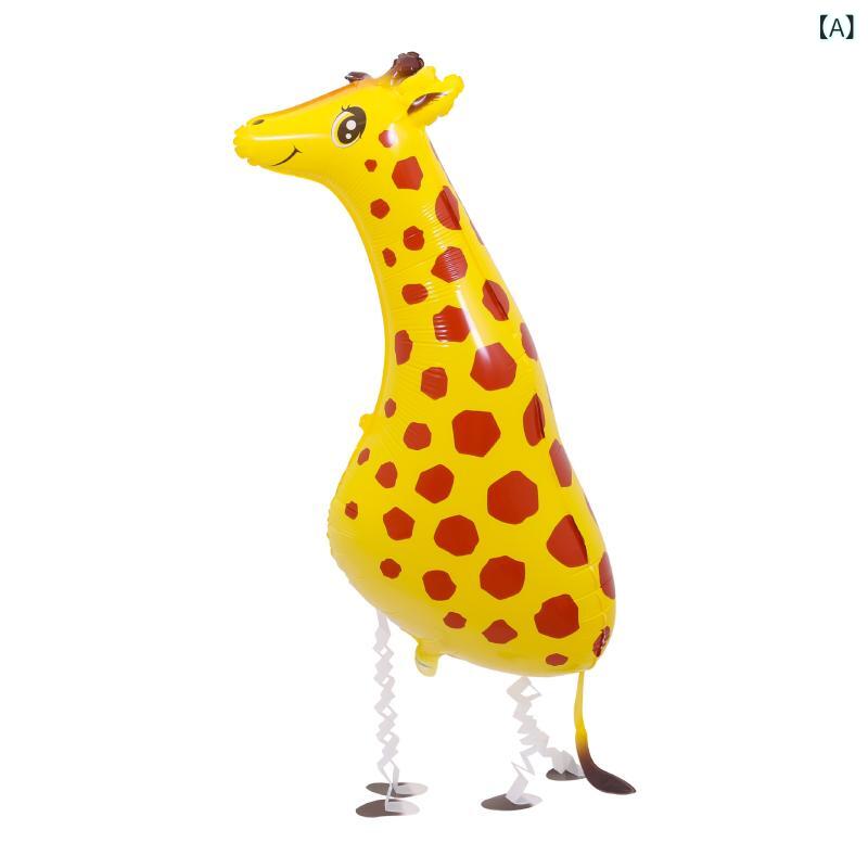 風船 キャラクター 動物 散歩 バルーン ヘリウム アルミフィルム 屋外 室内 パーティー 飾り付け 誕生日 イベント 撮影小物 ディスプレイ ペット感覚