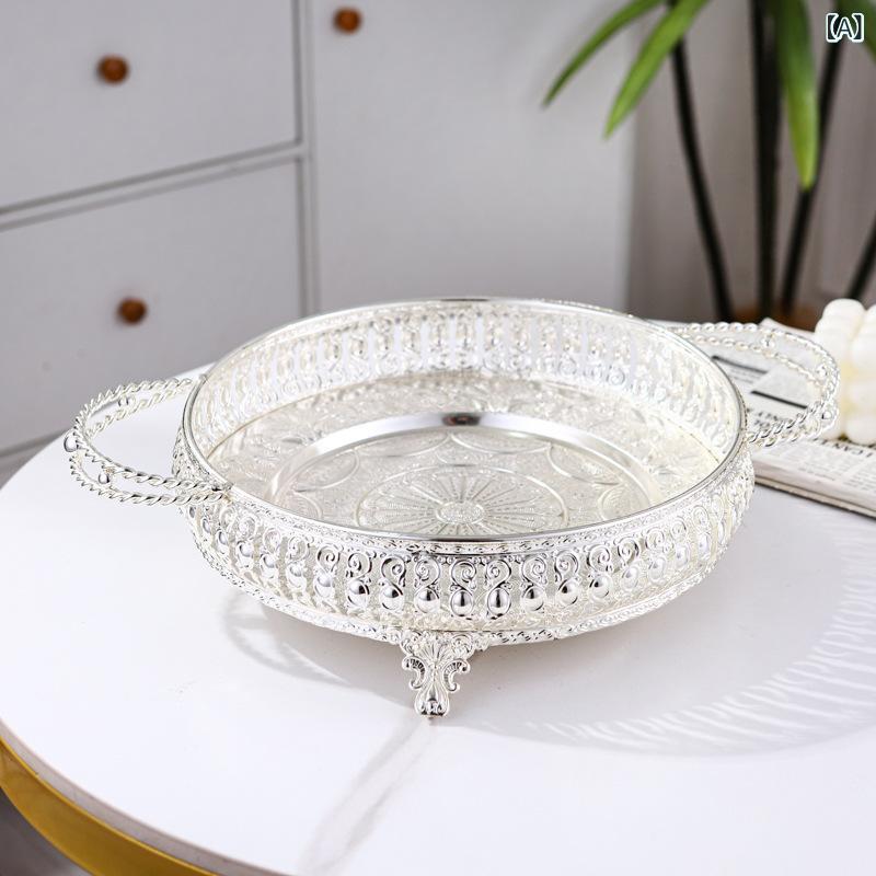 フルーツボウル アイアン ヨーロピアン風 モダン おしゃれ 家庭用 ケーキスタンド デザートプレート お..