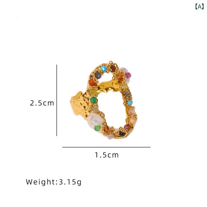 指輪 レディース 女性用 ステンレス サージカルステンレス オープンリング 槌目 ジオメトリック 高級感 エレガント 上品 トレンド 普段使い デイリーユース