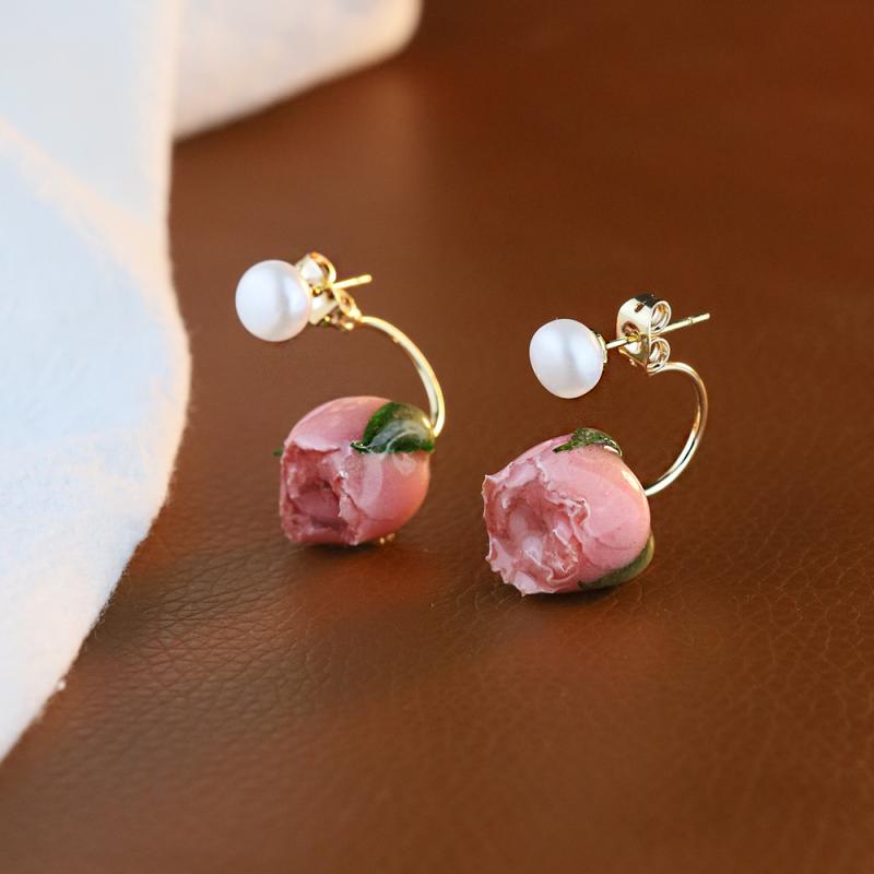 楽天市場】ドライフラワー レジン ピアス（ピアス｜レディース