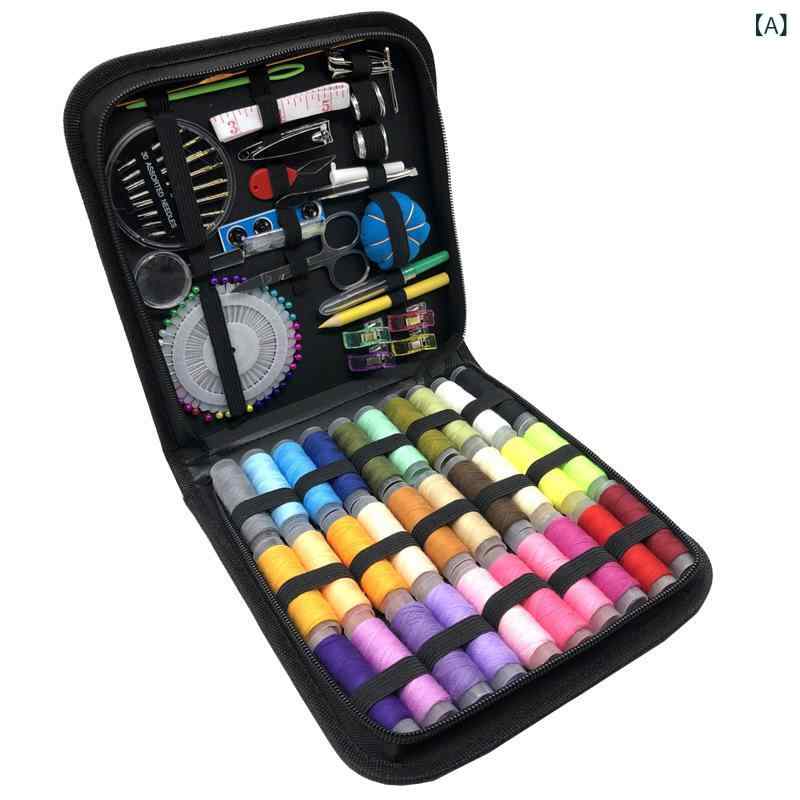 針線セット ソーイングセット 裁縫道具 DIY 手芸 旅行用 携帯用 出張 家庭用 131点セット 大容量 コン..