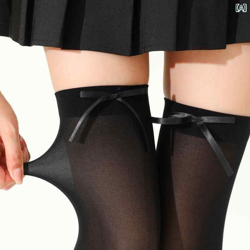 ・カテゴリ: 小腿袜・機能: 吸汗、防摩擦・柄: 無地、リボン・対象性別: 女性・対象年齢: 青年（18-40歳）・主な素材: ポリエステル・カラー展開: ブラック、ホワイト、グレー、ベージュ・サイズ展開: フリーサイズ・スタイル: ガーリー・編み方: シングル針