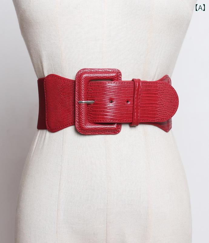 サッシュベルト レディース 幅広 フェイクレザー 伸縮性 ストレッチ フェイクファー飾り ダウンジャケット アウター コーデ 秋冬 ブラック カーキ レッド グリーン キャメル ベージュ