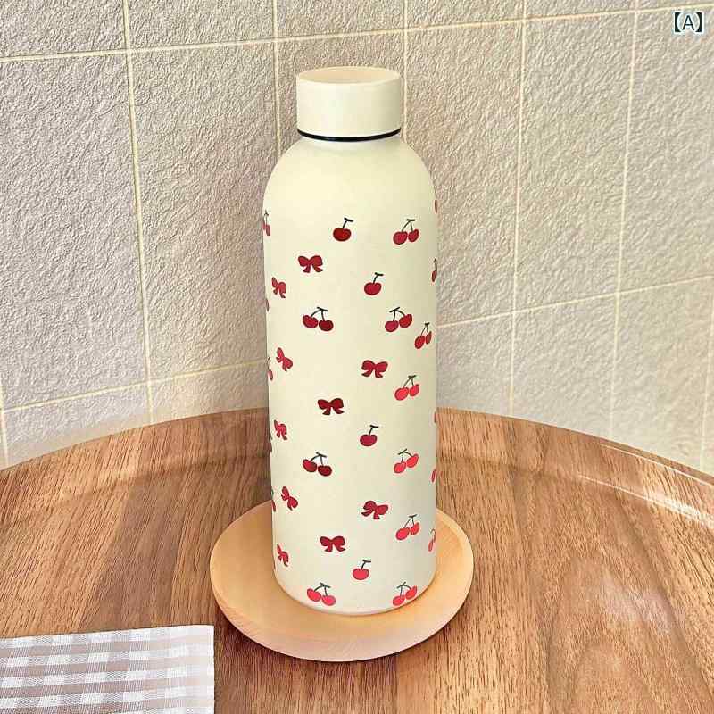 保温カップ 水筒 レディース 女性用 ステンレス製 ワインボトル型 携帯用 ポータブル 大容量 かわいい 高見え おしゃれ 真空断熱 保温 保冷 落下防止 オフィス アウトドア スポーツ 通勤 通学