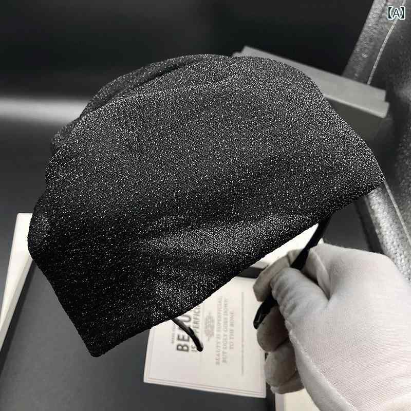 ・カテゴリ: ヘアアクセサリー・スタイル: オフィススタイル・主な素材: ネットヤーン・加工方法: 手作業・カラー: ブラック・対象: 女性