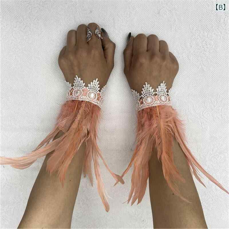 腕飾り フェザー リストバンド ブレスレット ...の紹介画像2