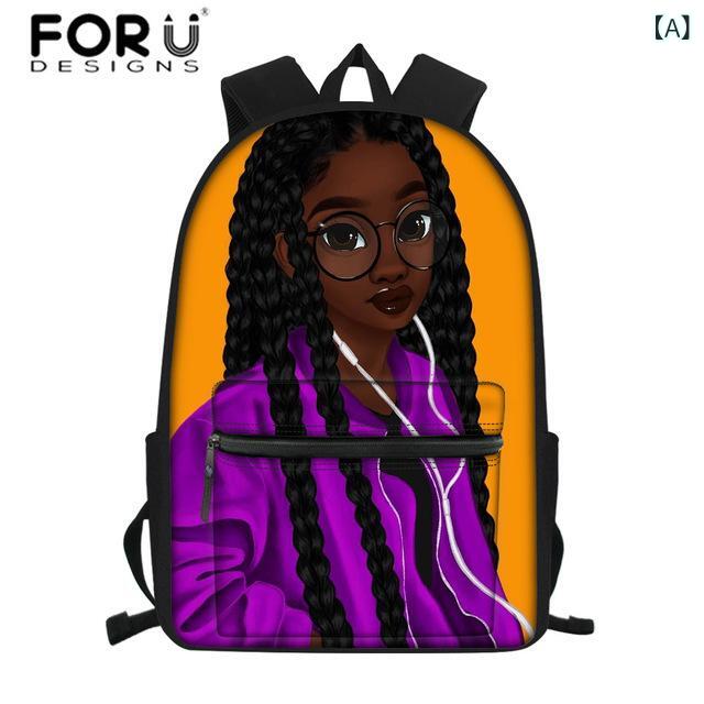リュックサック キッズ 子供用 バックパック ポリエステル 大容量 アフリカンプリント オリジナルデザイン スクールバッグ 通学 塾 普段使い 撥水 軽量 エアクッション 14インチPC対応 ナイロン裏地 カジュアル シンプル