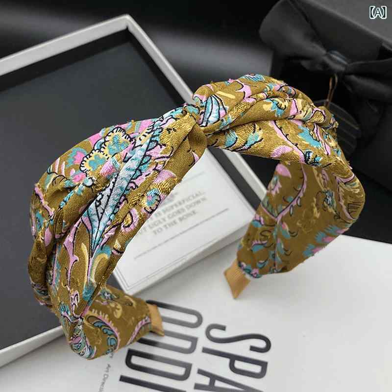 カチューシャ レディース レトロ オリジナル ボリュームアップ 幅広 布製 ファブリック 上品なデザイン お出かけ デイリーユース オフィス カジュアル 大人可愛い ヘッドバンド 前髪固定