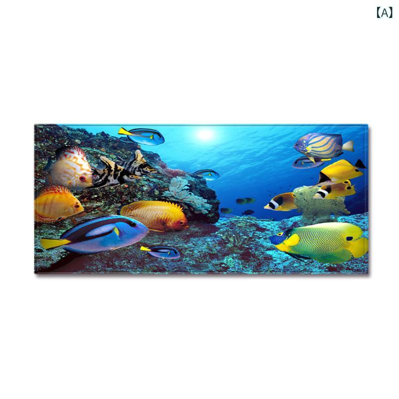 Door Mats - マット 海の生き物柄 マリンデザイン 魚 キッチン 玄関 リビング ソファ ロングマット 長方形 洗える ポリエステル 滑り止め