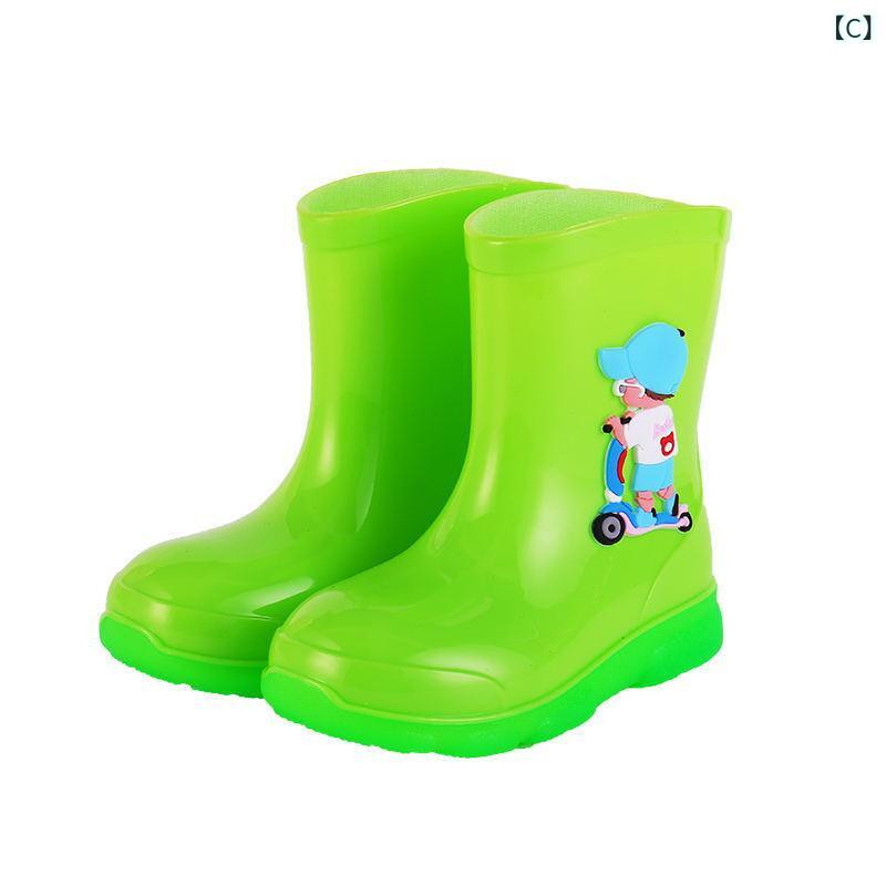 narukiのレインブーツ キッズ 子供用 男の子 女の子 長靴 PVC素材 滑り止め 耐久性 キャラクター かわいい あったか ボアインナー 取り外し可能 保温 ミドル丈 通園 通学 小学生 幼稚園｜アングル3