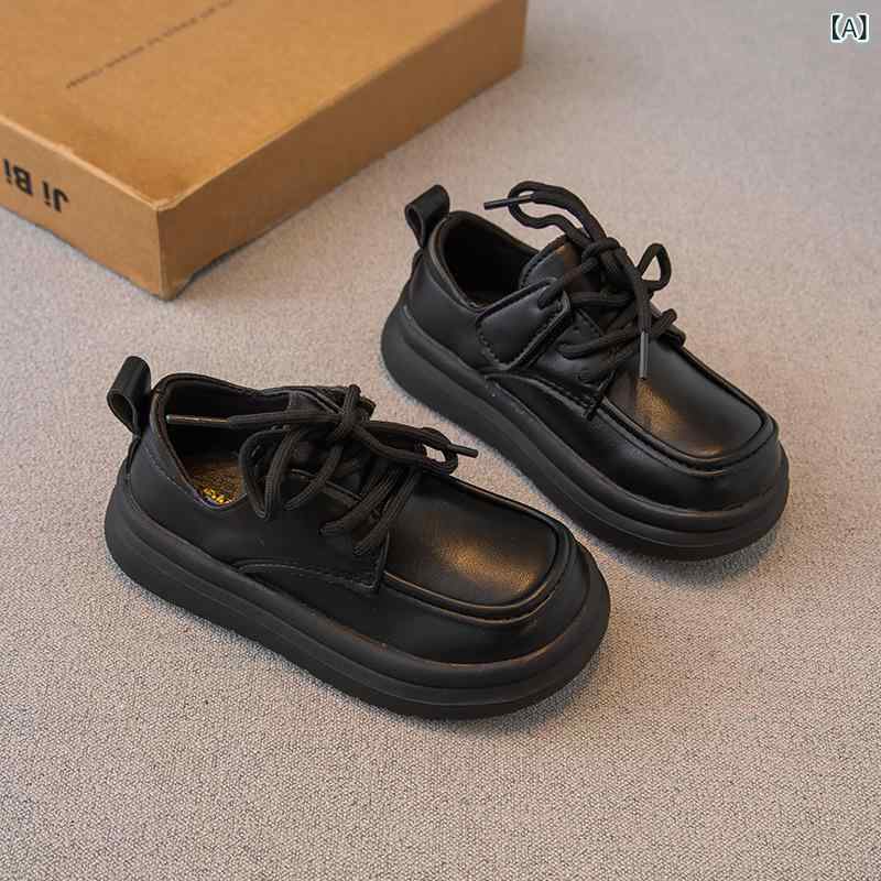 キッズシューズ 男の子 女の子 革靴 レザーシューズ ローファー スリッポン ソフトソール 柔らかい クッション性 耐摩耗性 マジックテープ 合成皮革 マイクロファイバー カジュアル 通学 普段使い ブラック 春夏