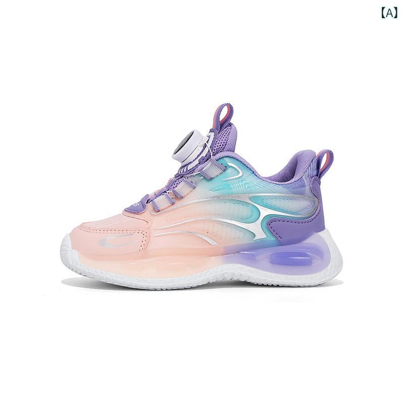 ・カテゴリ: ランニングシューズ・スタイル: スポーツカジュアル・性別: ユニセックス・対象年齢: 4-16歳・機能: 防水、軽量・柄: 無地・留め具: 回転式ボタン・靴底: 滑り止め加工・カラー展開: ピンク、ブラックオレンジ、ブラックロイヤルブルー・サイズ展開: 31, 32, 33, 34, 35, 36, 37, 39, 40