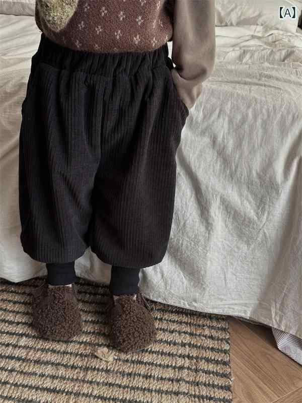 ・スタイル: カジュアル・生地: コーデュロイ・安全基準: Bクラス・丈: ロングパンツ・主な素材: ポリエステル97%・性別: ユニセックス・対象年齢: 中小童（3～8歳）・適応身長: 100～140cm・カテゴリ: カジュアルパンツ・加...