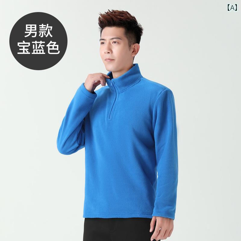 フリース プルオーバー メンズ レディース 男女兼用 ハーフジップ トップス 裏フリース 裏起毛 保温 防寒 スウェット トレーナー アウター 上着 春 秋冬 普段使い スポーツ アウトドア