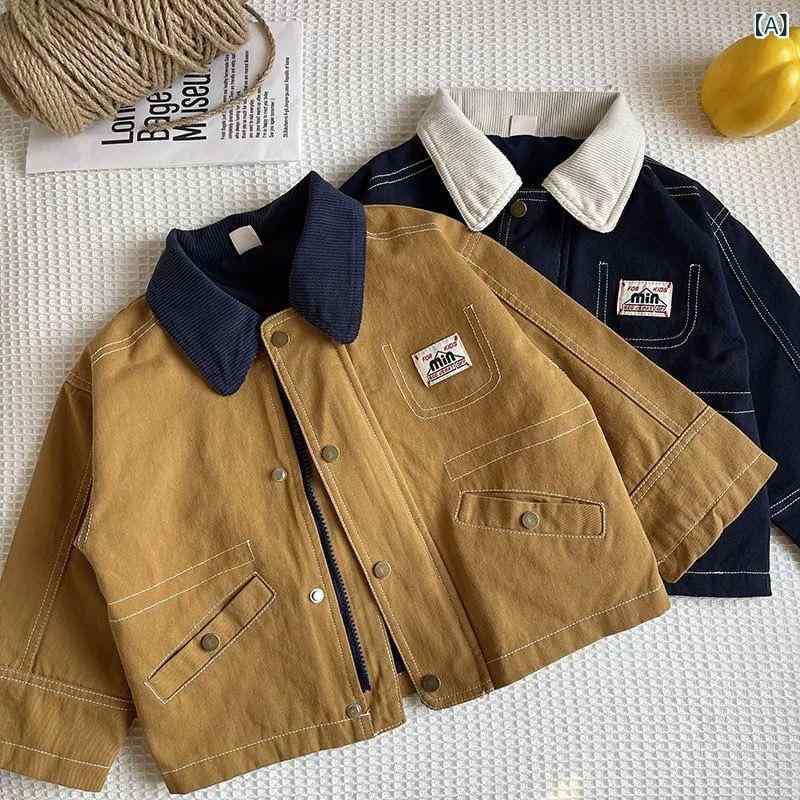 ジャケット キッズ 男の子 ボーイズ デニムジャケット Gジャン ワークテイスト ワークウェア カジュア..