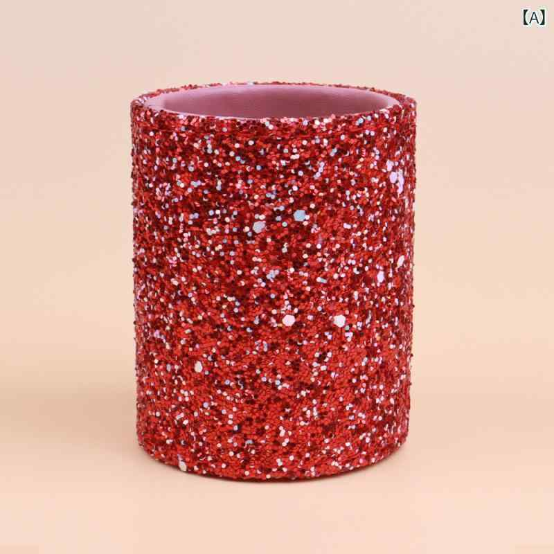 ・カテゴリ: メイクブラシケース・カラー展開: レッド、パープル、イエロー、コーヒーブラウン・サイズ: 8.8cm