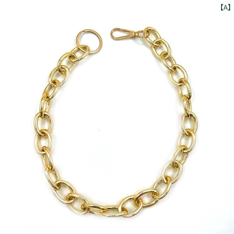 犬 首輪 ネックレス 中小型犬用 アルミ製 軽量 O型 メタルチェーン ゴールド シルバー フレンチブルドッグ パグ お散歩 ドッグアクセサリー 調節可能(x2)