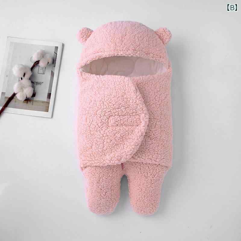 おくるみ ベビー 新生児 赤ちゃん 厚手 純綿 コットン ボア フリース 暖かい あっ...