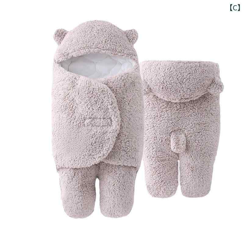 おくるみ ベビー 新生児 赤ちゃん 厚手 純綿 コットン ボア フリース 暖かい あっ...