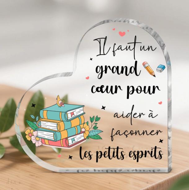 アクリルスタンド 新学期 入学祝い プレゼント ギフト ハート 透明 クリア 厚手 卓上 デスク オブジェ インテリア 装飾品(x2)